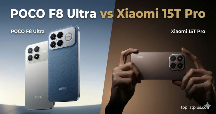 ภาพหน้าปกบทความเปรียบเทียบสเปคและดีไซน์ระหว่างสมาร์ทโฟนรุ่น POCO F8 Ultra vs Xiaomi 15T Pro