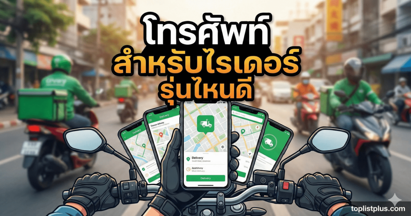 รูปหน้าปกบทความรีวิวแนะนำ โทรศัพท์ สำหรับไรเดอร์ รุ่นไหนดี ที่มีความทนทาน แบตอึด และ GPS แม่นยำ
