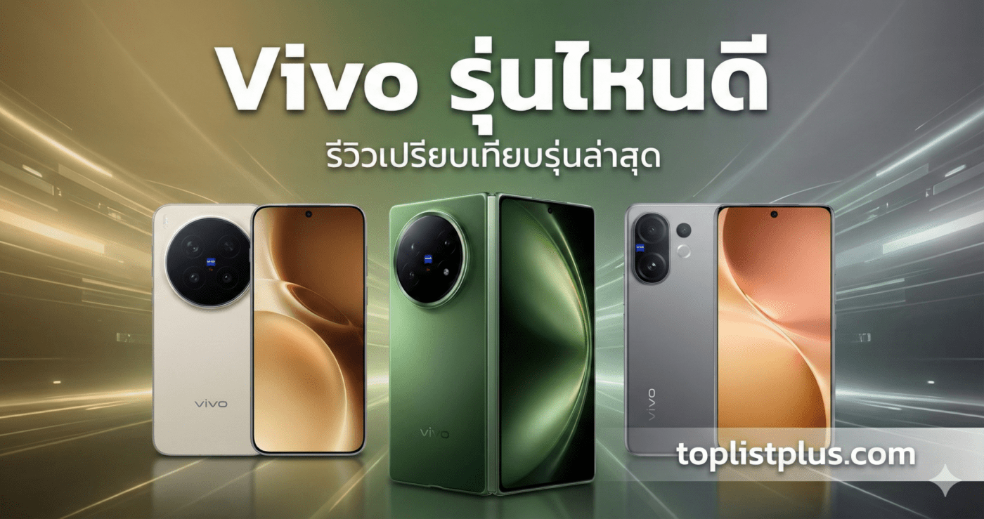 Vivo รุ่นไหนดี ภาพหน้าปกเปรียบเทียบสมาร์ทโฟน Vivo รุ่น X100, X Fold3 และ V30