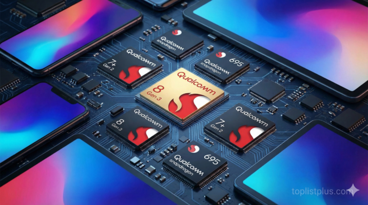 ภาพกราฟิกแสดงชิปเซ็ต Qualcomm Snapdragon รุ่นต่างๆ ประกอบบทความ Snapdragon คืออะไร แต่ละรุ่นต่างกันยังไง