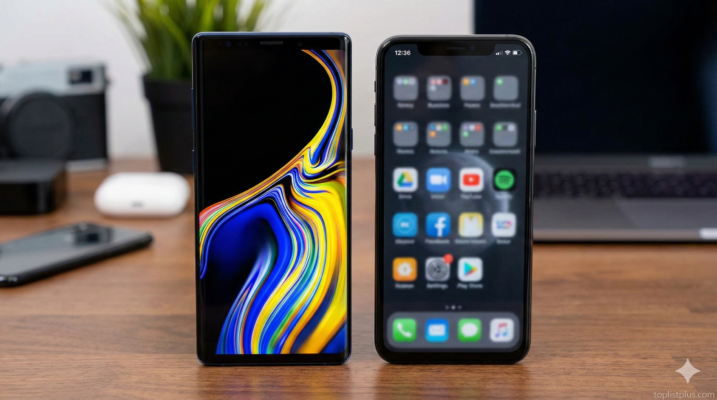 ภาพเปรียบเทียบความแตกต่างของหน้าจอสมาร์ทโฟนเพื่ออธิบายว่า จอ AMOLED คืออะไรดีอย่างไร แสดงสีสันที่สดใสและสีดำที่มืดสนิทกว่าจอแบบอื่น