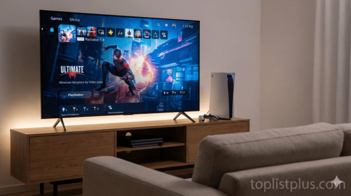 บทสรุปการเลือก ทีวี เล่น PS5 รุ่นไหนดี ให้ได้ภาพสวยคมชัดสมจริง พร้อมเครื่อง PS5 ในห้องนั่งเล่น