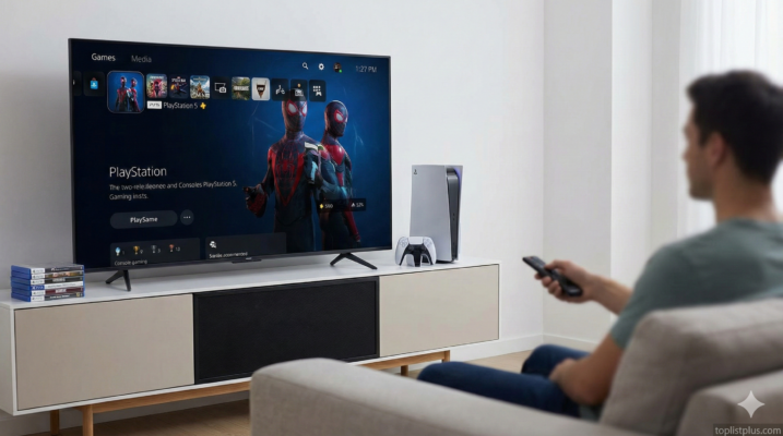 ภาพประกอบบทความทีวีเล่น PS5 รุ่นไหนดี แสดงการใช้งานจริง