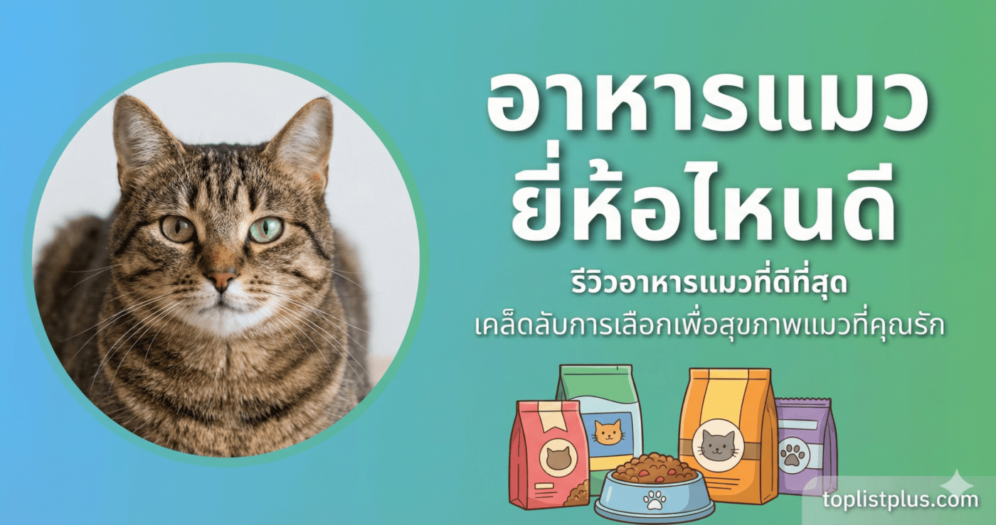 รูปหน้าปกบทความแนะนำ อาหารแมว ยี่ห้อไหนดี ที่คัดสรรมาเพื่อสุขภาพของน้องแมว