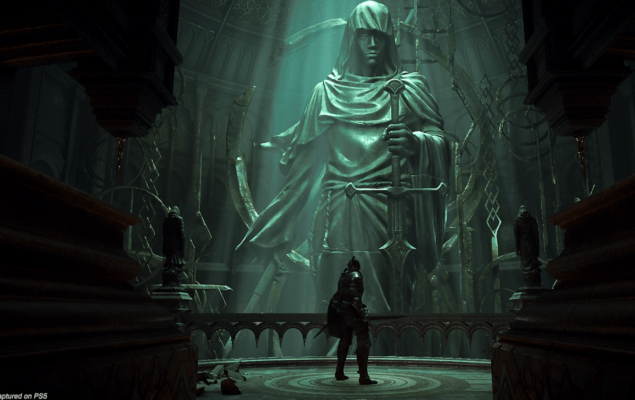 รีวิวเกม Demon’s Souls (Remake) บน PS5 แสดงกราฟิกตัวละครอัศวินในบรรยากาศดาร์กแฟนตาซีสุดอลังการ