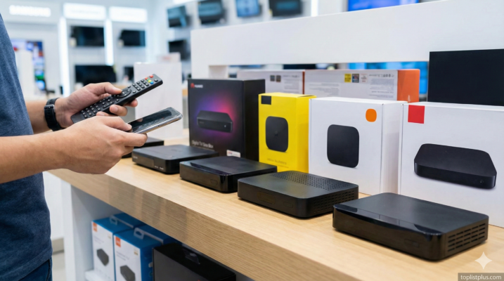 ภาพประกอบเคล็ดลับการเลือกซื้อ กล่องทีวีดิจิตอล ยี่ห้อไหนดี เปรียบเทียบรุ่นยอดนิยมบนชั้นวางสินค้า