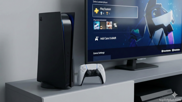 ภาพเครื่องเล่นเกมและอุปกรณ์เสริมสำหรับประกอบบทความ รีวิว PlayStation 5 Digital Edition (รุ่นอ้วนFat)