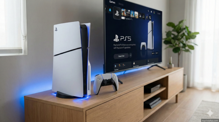 ภาพเครื่องเกมคอนโซล PS5 รุ่นใหม่สำหรับประกอบบทความ รีวิว PlayStation 5 Digital Slim