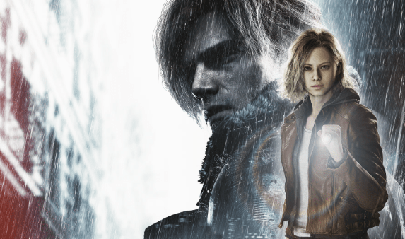 ตัวละครหลักยืนเผชิญหน้ากับซอมบี้ท่ามกลางบรรยากาศสยองขวัญใน รีวิวเกม Resident Evil Requiem บน PS5