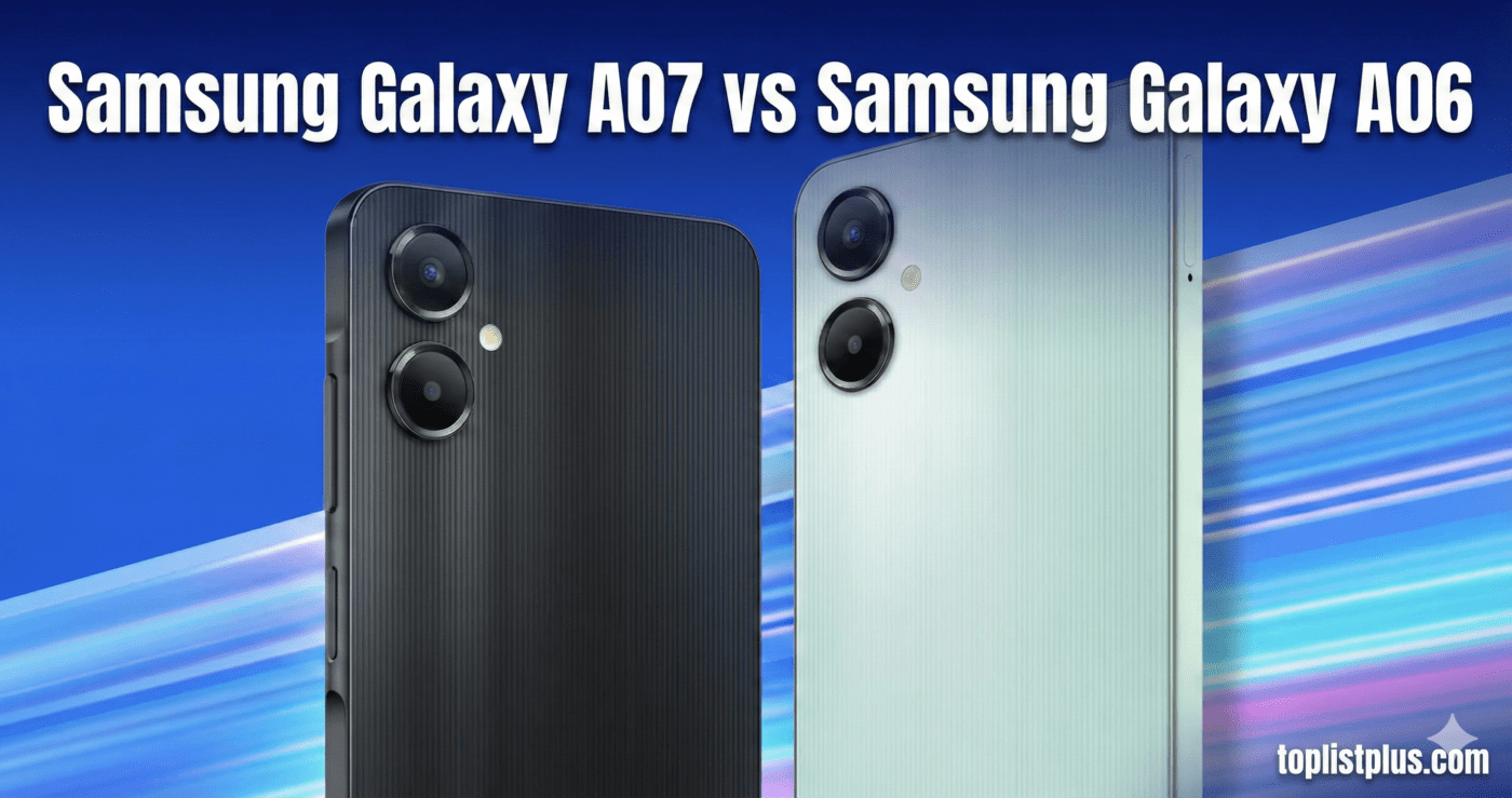 เปรียบเทียบดีไซน์และสเปค Samsung Galaxy A07 vs Samsung Galaxy A06