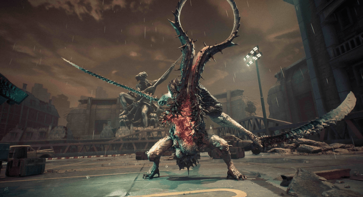 ตัวละคร Eve จากเกม Stellar Blade ในชุดต่อสู้กำลังยืนคุมเชิงในโลกล่มสลาย เป็นส่วนหนึ่งของเนื้อหา รีวิวเกม Stellar Blade บน PS5 ที่เน้นกราฟิกและระบบการต่อสู้สุดมัน