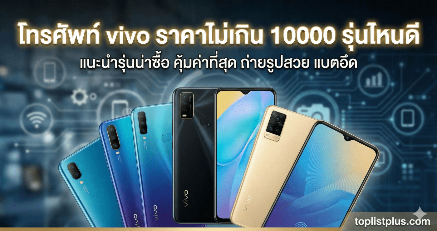 ภาพหน้าปกบทความแนะนำ โทรศัพท์ vivo ราคาไม่เกิน 10000 รุ่นไหนดี ที่น่าสนใจและคุ้มค่า